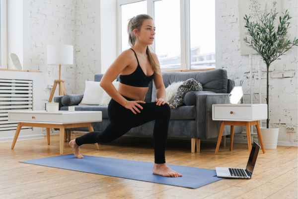 Woman exercising confidently after femiwand treatment Newport